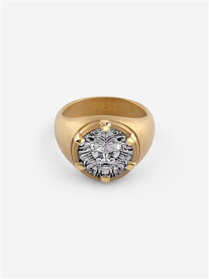 Anello Guess Uomo Lion Legancy in Acciaio JUMR06 061JW - JUMR06 061JW